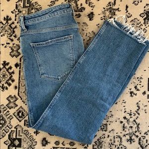 Free People crop fray size 30